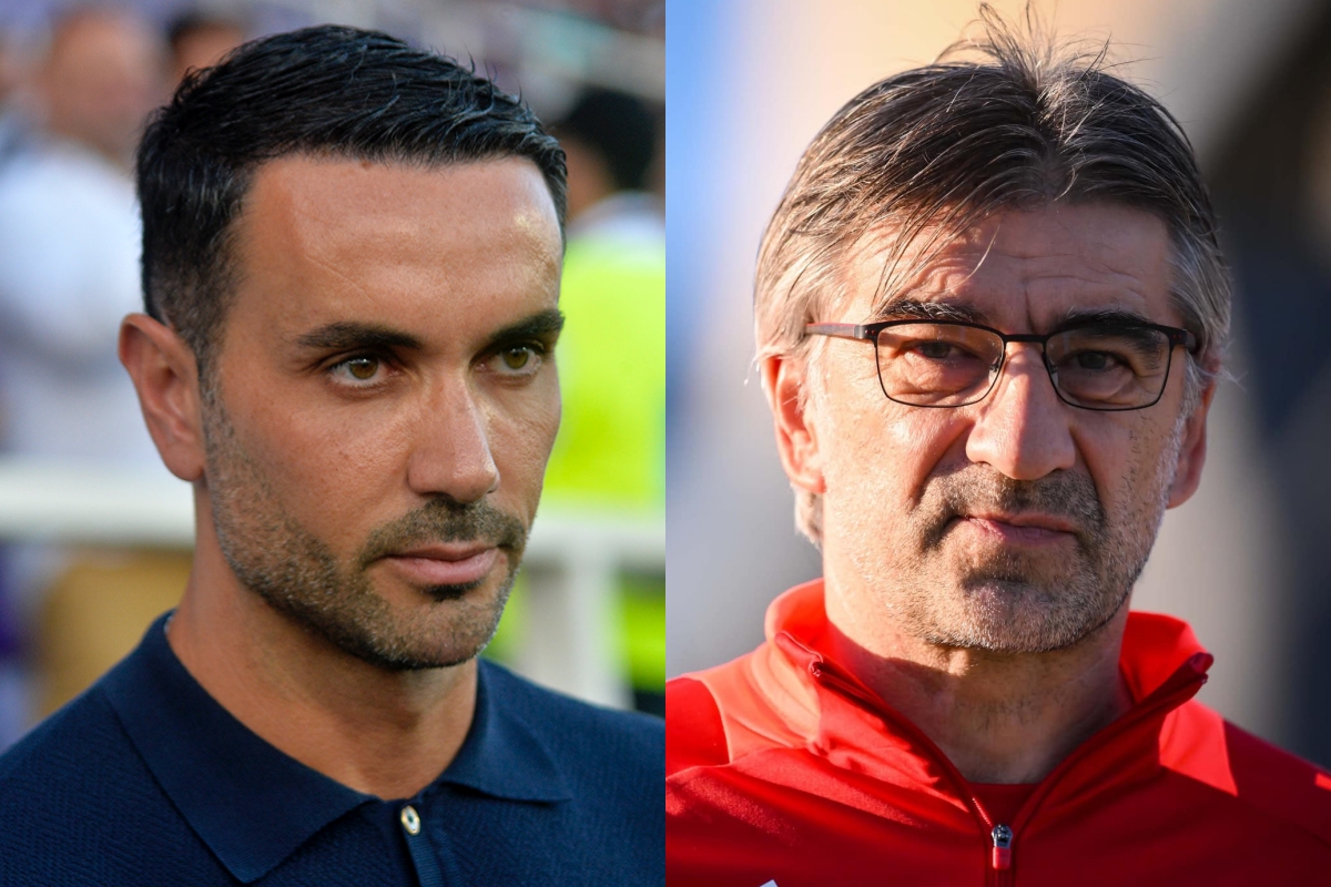 Palladino e Juric - Fiorentina-Roma