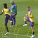 FIORENTINA 04-10-2023 ALLENAMENTO DI RIFINITURA AL VIOLA PARK PER LA CONFERENCE LEAGUE CONTRO IL FERENCVAROS. KAYODE E BELTRAN . GALASSI SILVANO/SILPRESS