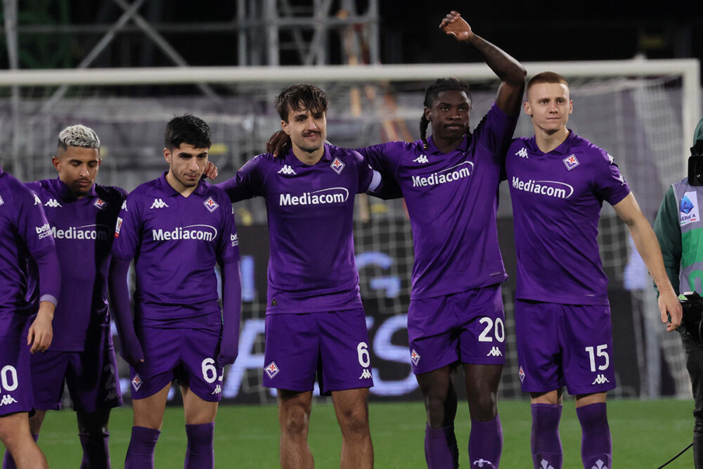 Dodo, Parisi, Ranieri, Kean, Comuzzo Fiorentina