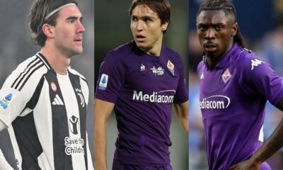 Vlahovic, Kean e Chiesa - Fiorentina e Juventus
