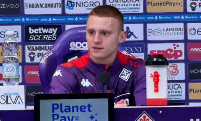 Pietro Comuzzo in conferenza - Fiorentina
