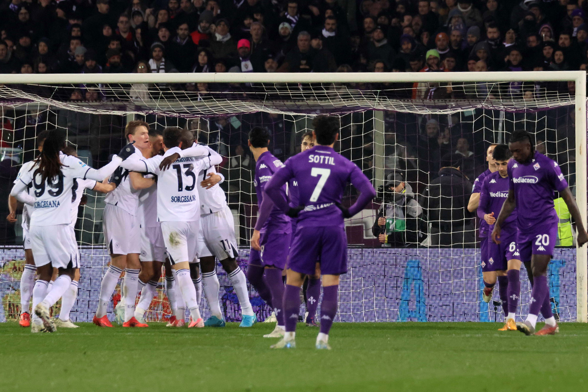Esultanza Napoli contro la Fiorentina - Sottil