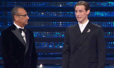 Edoardo Bove e Carlo Conti - Sanremo