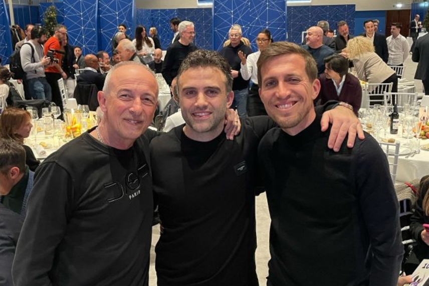 Dellapina con Giuseppe Rossi e Lupoli