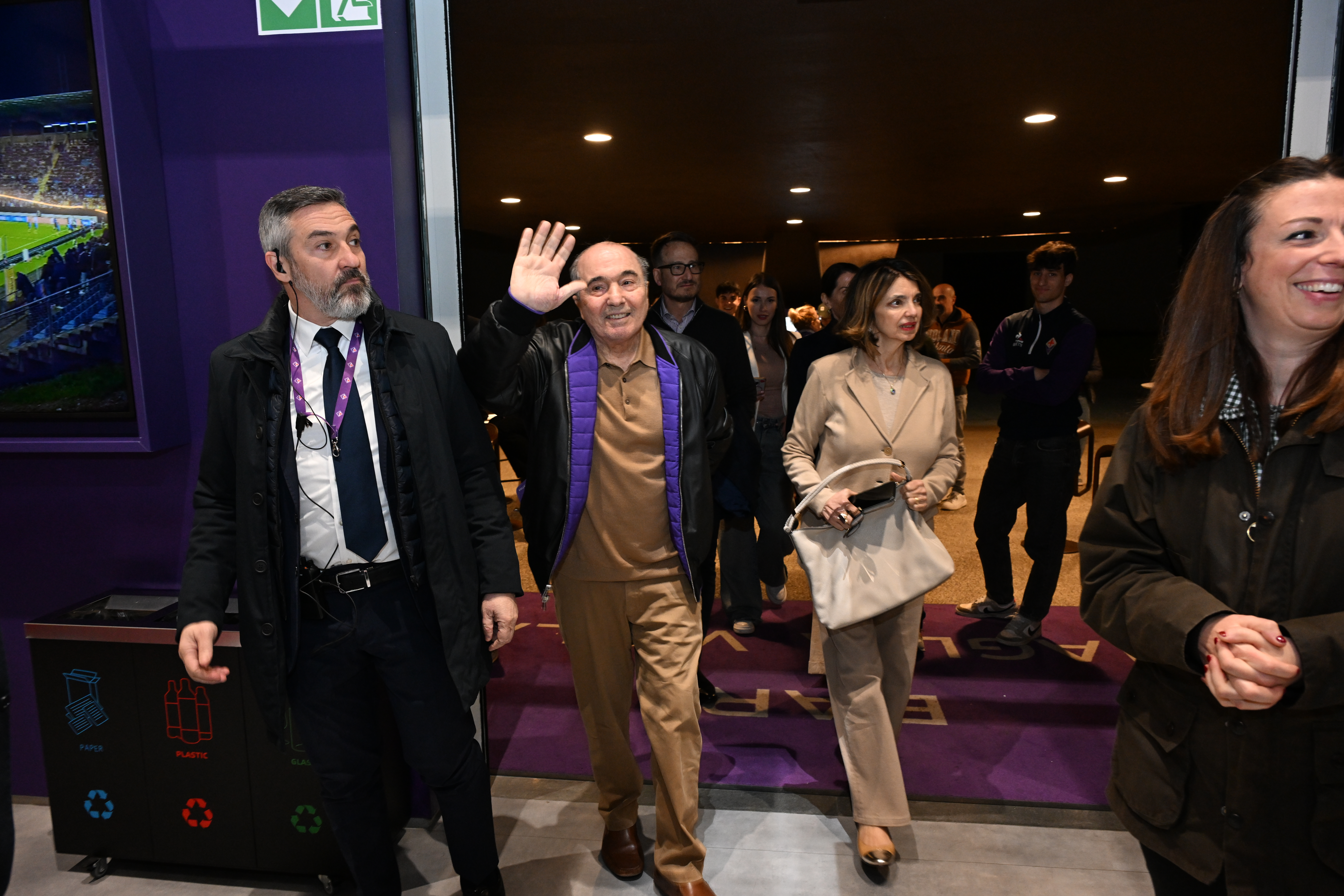 Rocco Commisso e Catherine al Viola Park