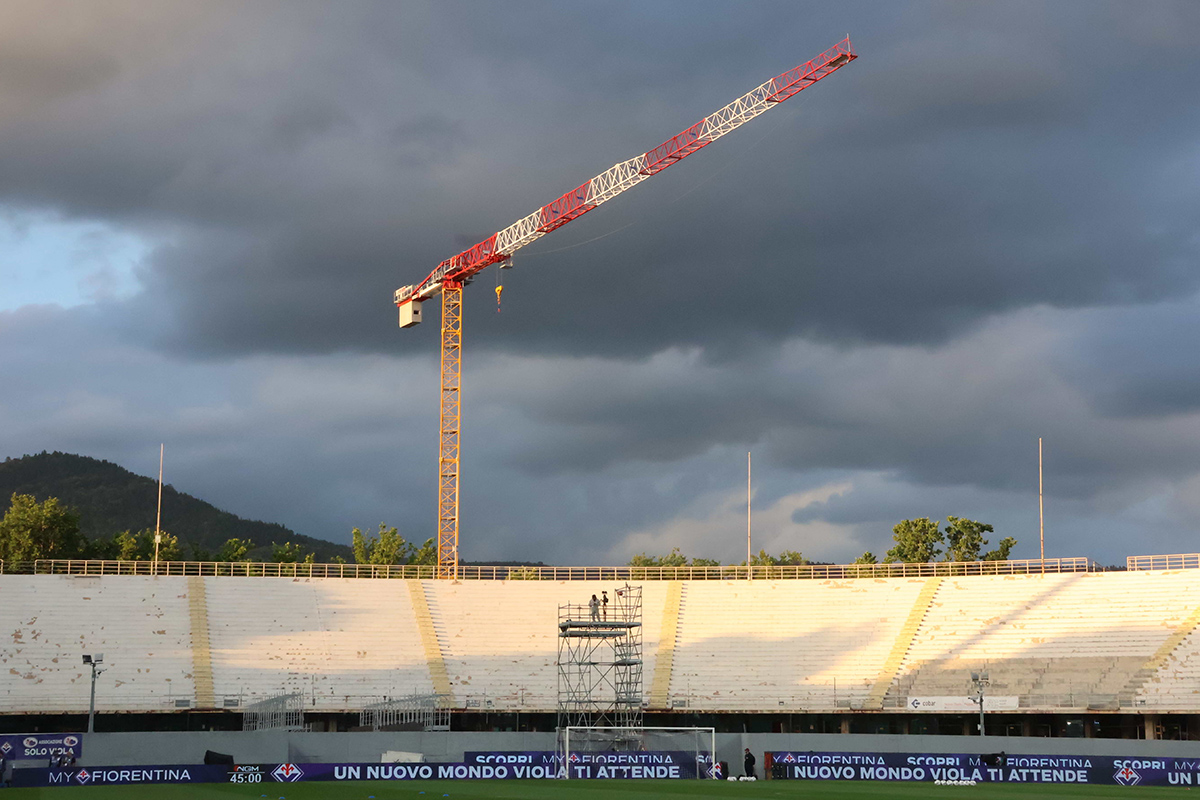 Lavori Curva Fiesole stadio Franchi