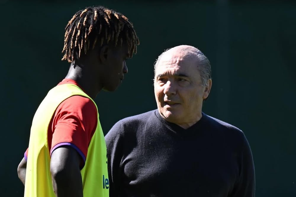 Fallou Sene e Rocco Commisso - Fiorentina