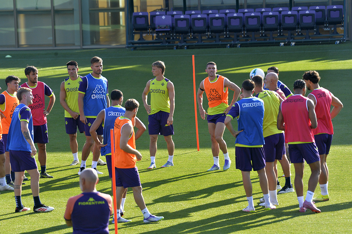 Allenamento Fiorentina viola Park