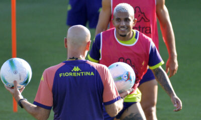 Allenamento Fiorentina viola Park Dodo e Pioli