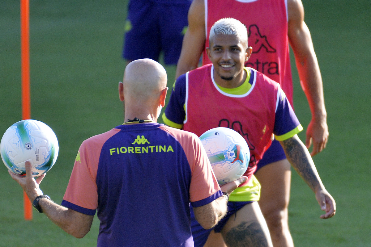 Allenamento Fiorentina viola Park Dodo e Pioli