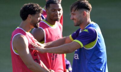 Allenamento Fiorentina viola Park Pongracic e Pablo Marì
