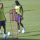 Allenamento Fiorentina - Kean e ndour