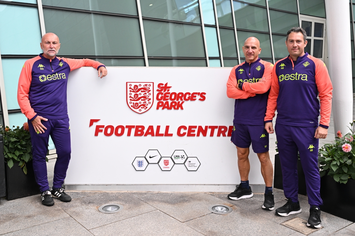 Fiorentina- Preparatori staff Pioli Osti, Butini e Peressutti