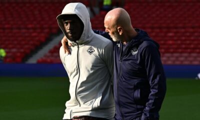Moise Kean e Stefano Pioli Fiorentina