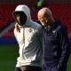 Moise Kean e Stefano Pioli Fiorentina
