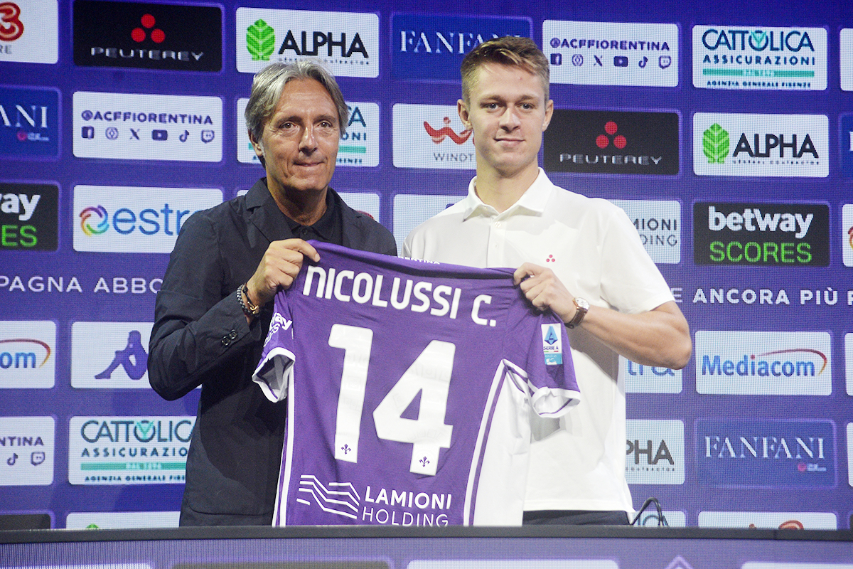 Hans Nicolussi Caviglia e Alessandro Ferrari Fiorentina