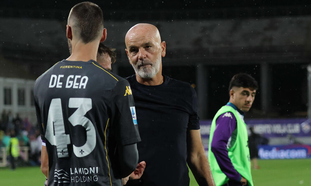 stefano Pioli e De Gea Fiorentina