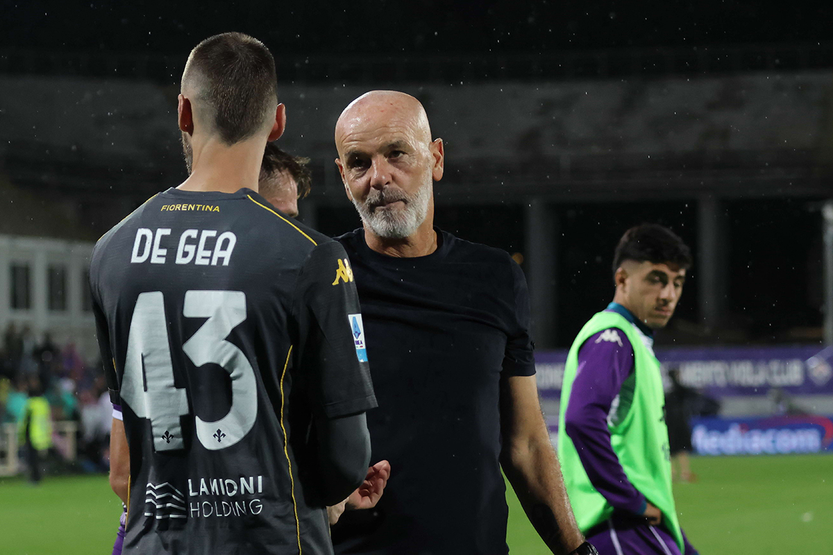 stefano Pioli e De Gea Fiorentina