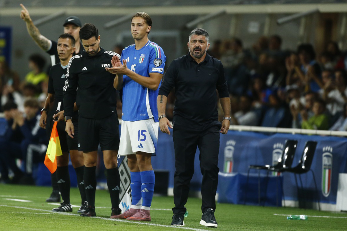 Gattuso e Pio Esposito Italia Nazionale