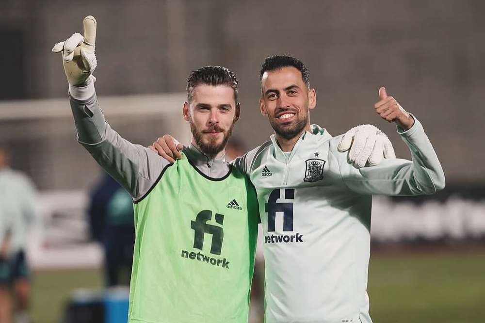 David De Gea e Sergio Busquets