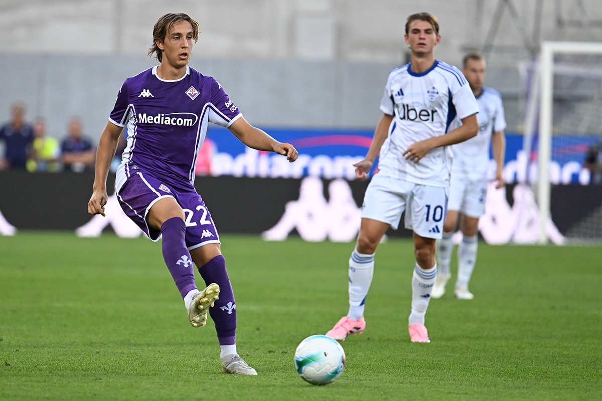 Fiorentina-Como - Fazzini e Nico Paz