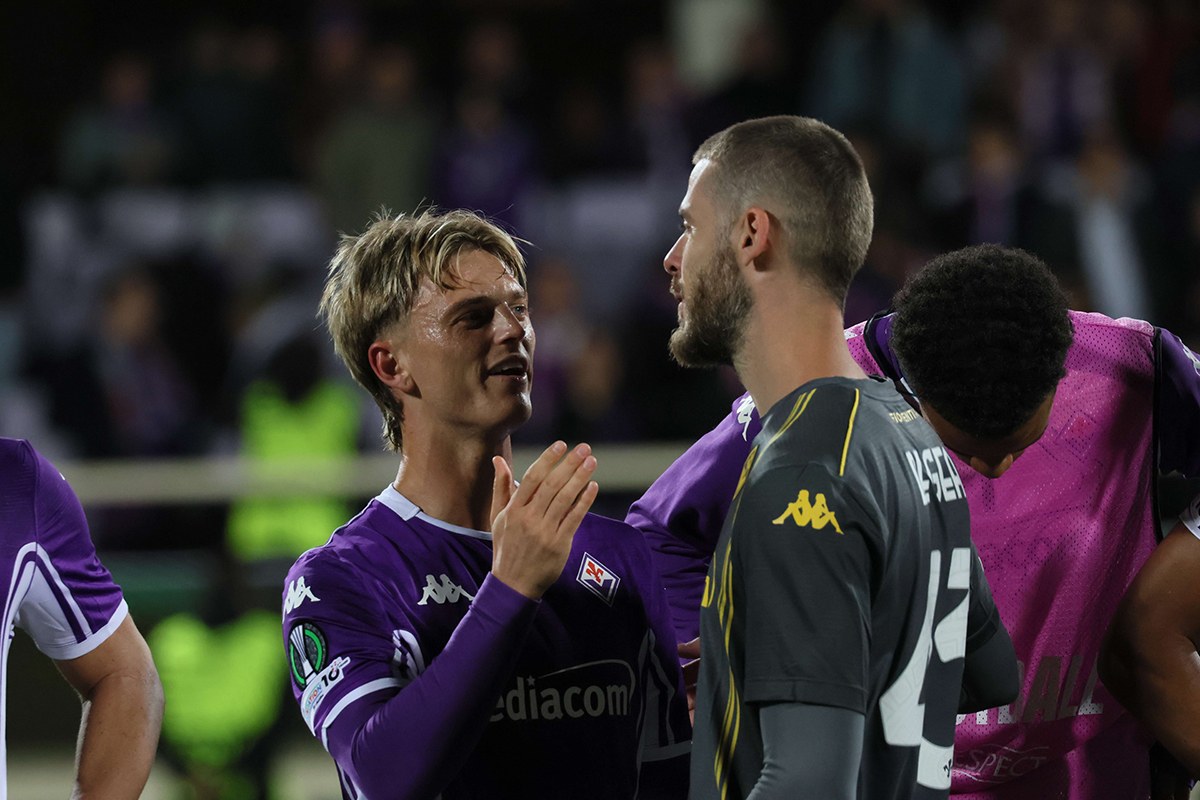 Gudmundsson e De Gea Fiorentina