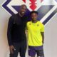 Otto Addo (ct Ghana) con Tariq Lamptey