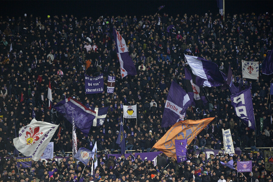 FIORENTINA - INTER  28-01-2024 TIFOSI. GALASSI SILVANO/SILPRESS