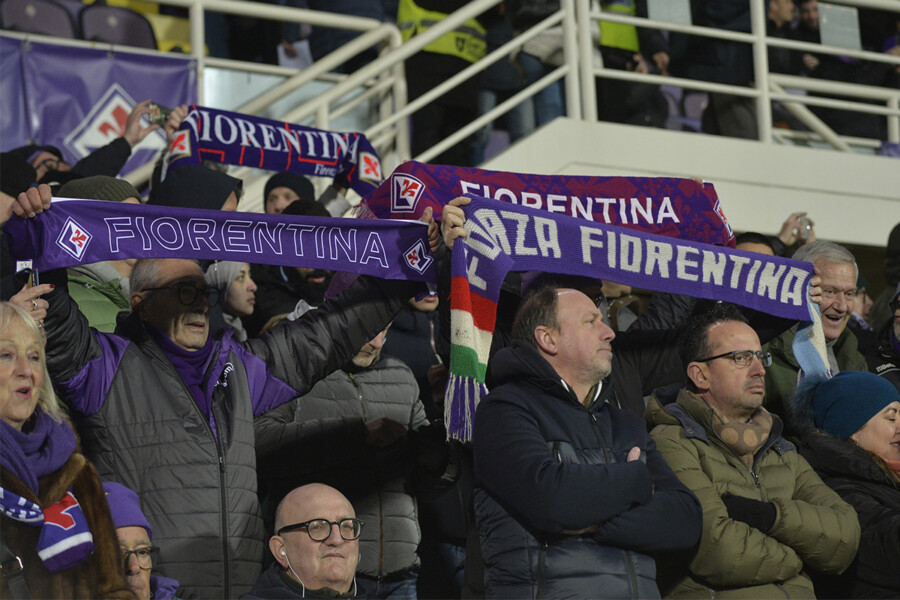 FIORENTINA - INTER  28-01-2024 TIFOSI. GALASSI SILVANO/SILPRESS