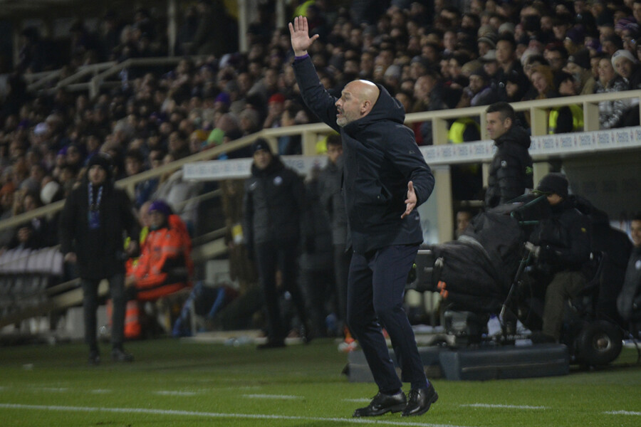 FIORENTINA - INTER  28-01-2024  VINCENZO ITALIANO GALASSI SILVANO/SILPRESS