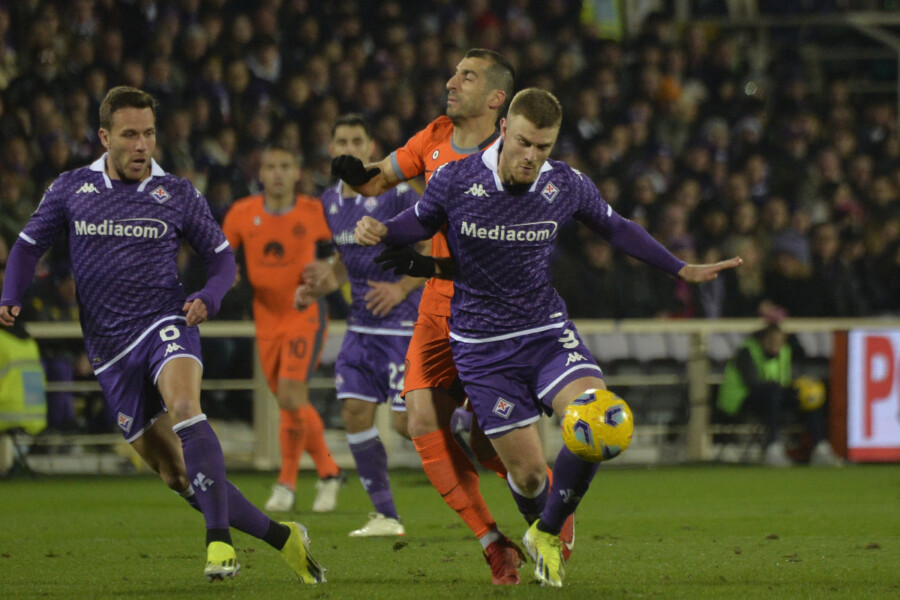 FIORENTINA - INTER  28-01-2024  BELTRAN E ARTHUR GALASSI SILVANO/SILPRESS