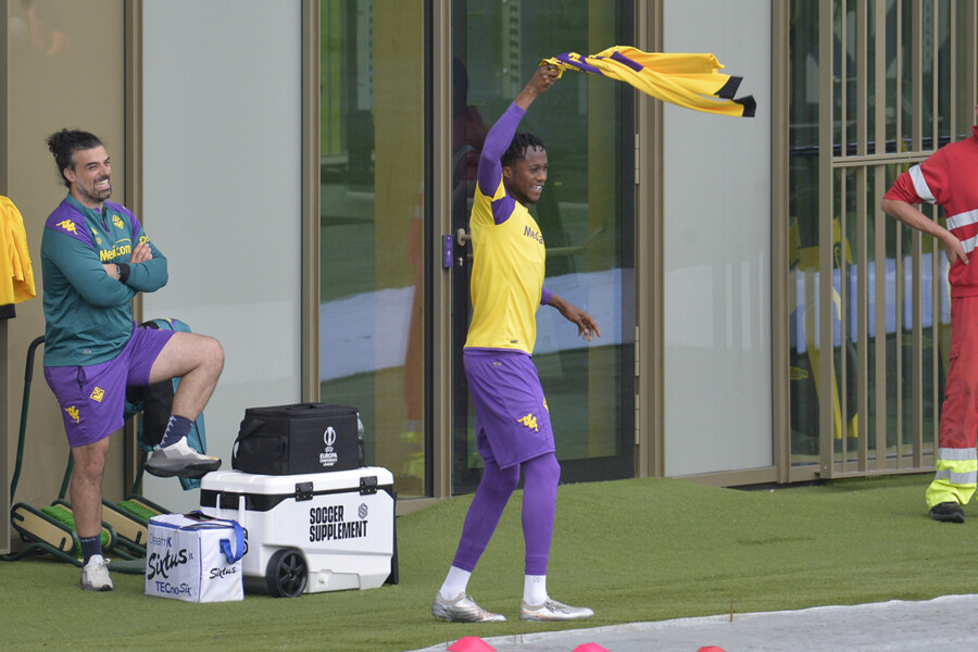 FIORENTINA 01-05-2024 RIFINITURA CONFERENCE LEAGUE KOUAME I. GALASSI SILVANO/SILPRESS