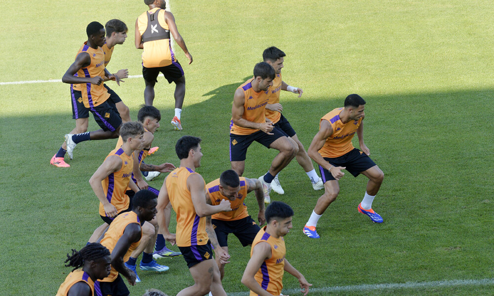 FIORENTINA 17-07-2024 VIOLA PARK RITIRO PRE CAMPIONATO 2024-2025 GRUPPO IN ALLENAMENTO GALASSI SILVANO/SILPRESS
