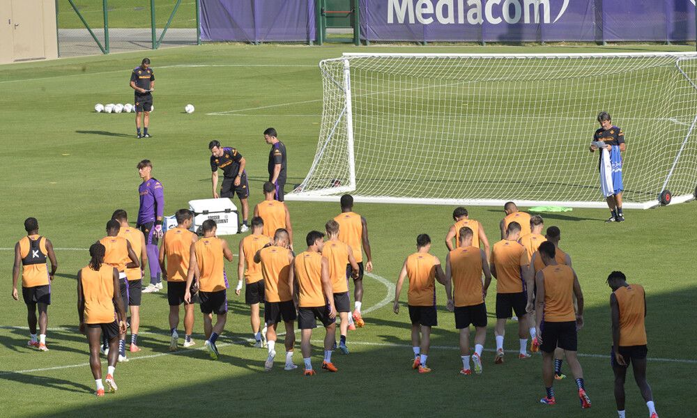 FIORENTINA 17-07-2024 VIOLA PARK RITIRO PRE CAMPIONATO 2024-2025 GRUPPO IN ALLENAMENTO GALASSI SILVANO/SILPRESS