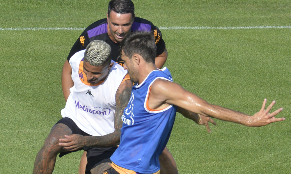 FIORENTINA 17-07-2024 VIOLA PARK RITIRO PRE CAMPIONATO 2024-2025 RAFFAELE PALLADINO E DODO GALASSI SILVANO/SILPRESS