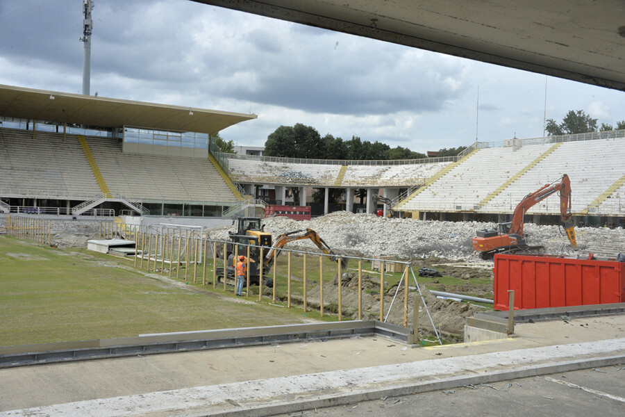 Stadio Franchi - Lavori in Curva Fiesole
