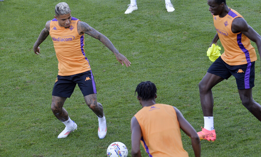 FIORENTINA 17-07-2024 VIOLA PARK RITIRO PRE CAMPIONATO 2024-2025 DODO E KAYODE GALASSI SILVANO/SILPRESS