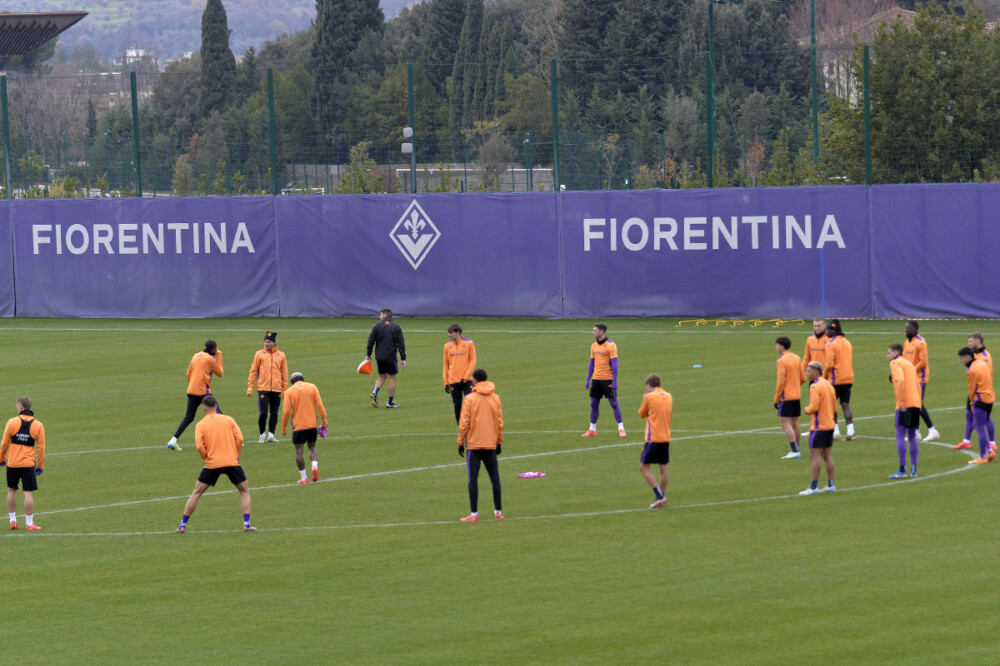 FIORENTINA -18-12-2024  RIFINITURA PER LA GARA CONTRO IL VITORIA GUIMARAES. ALLENAMENTO GALASSI SLVANO/SILPRESS