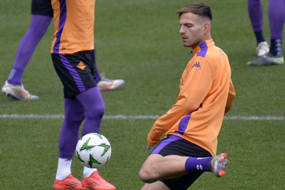 FIORENTINA -18-12-2024  RIFINITURA PER LA GARA CONTRO IL VITORIA GUIMARAES. PONGRACIC  GALASSI SLVANO/SILPRESS