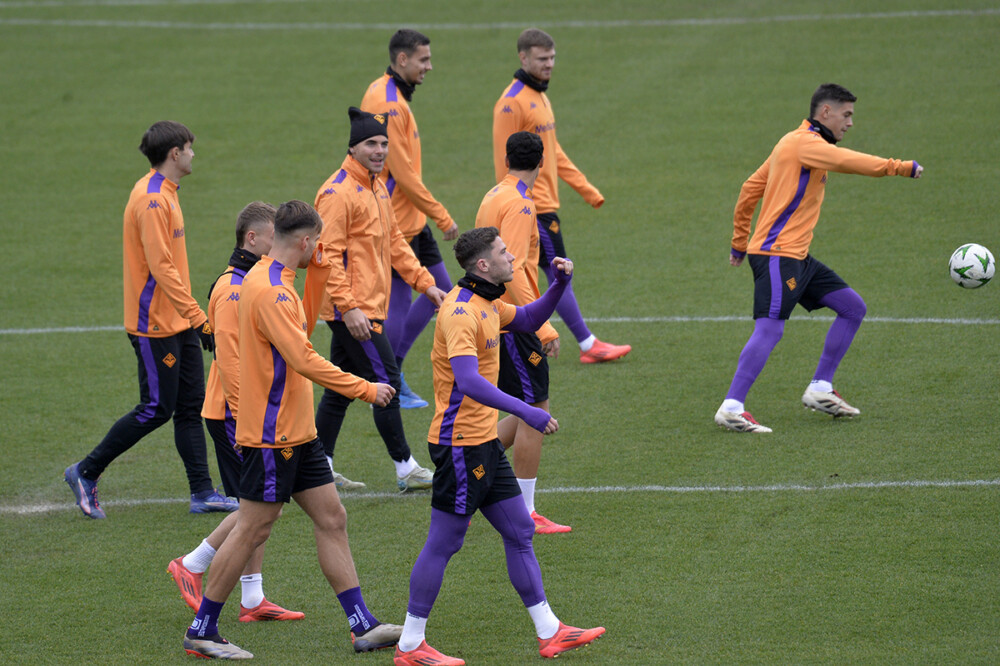 FIORENTINA -18-12-2024  RIFINITURA PER LA GARA CONTRO IL VITORIA GUIMARAES . ALLENAMENTO  GALASSI SLVANO/SILPRESS