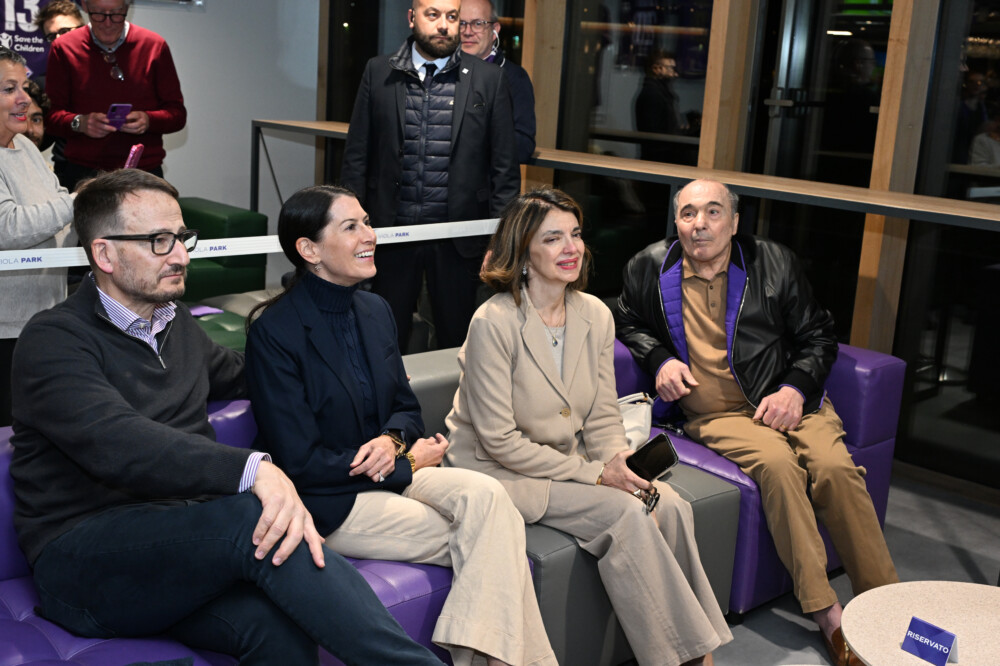 Rocco Commisso e Catherine al Viola Park