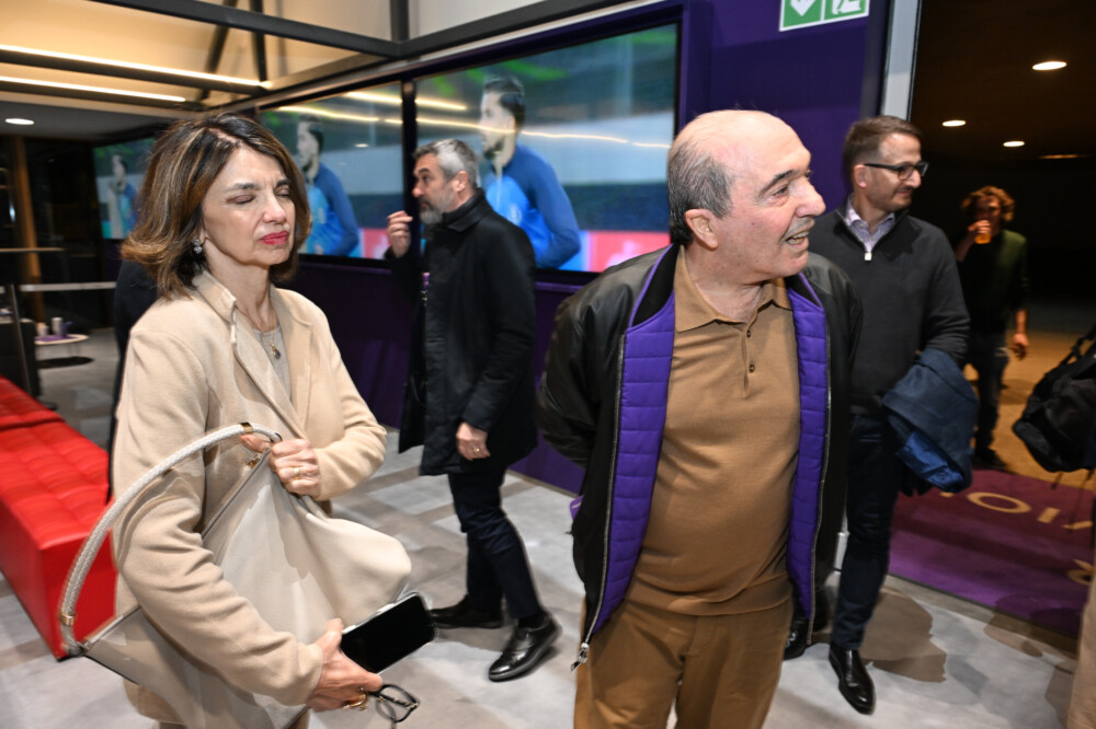 Rocco Commisso e Catherine al Viola Park