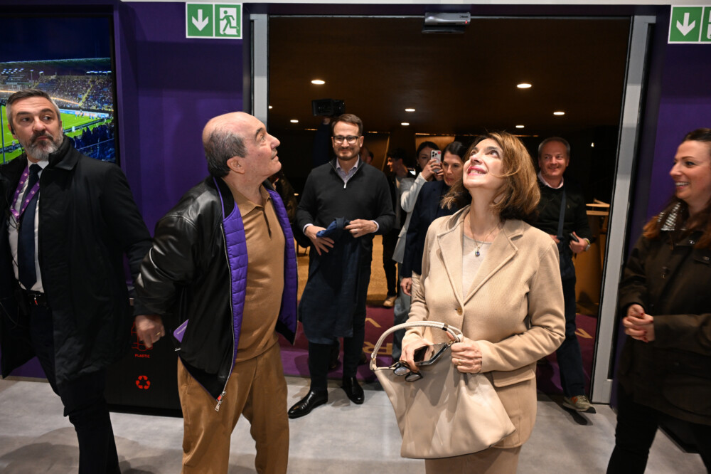 Rocco Commisso e Catherine al Viola Park