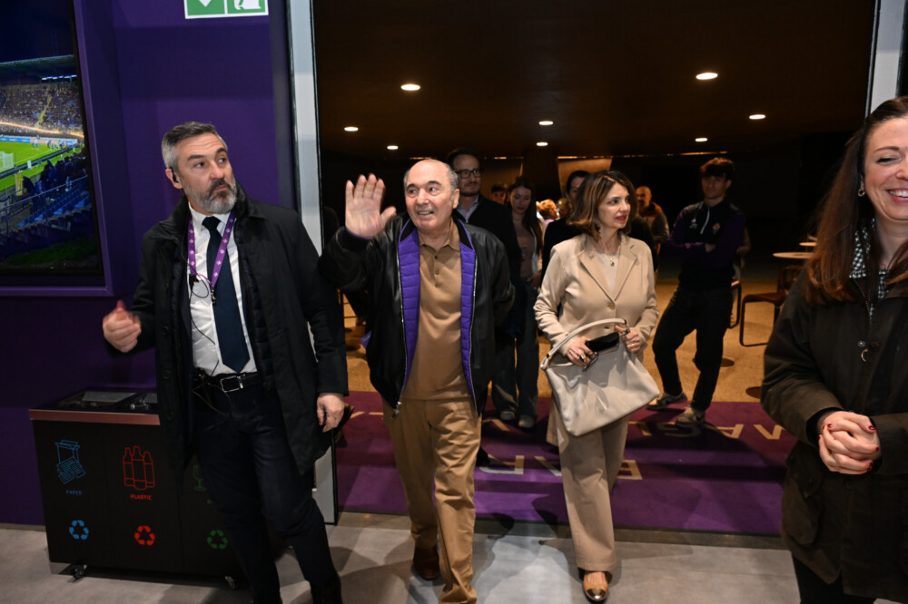 Rocco Commisso e Catherine al Viola Park