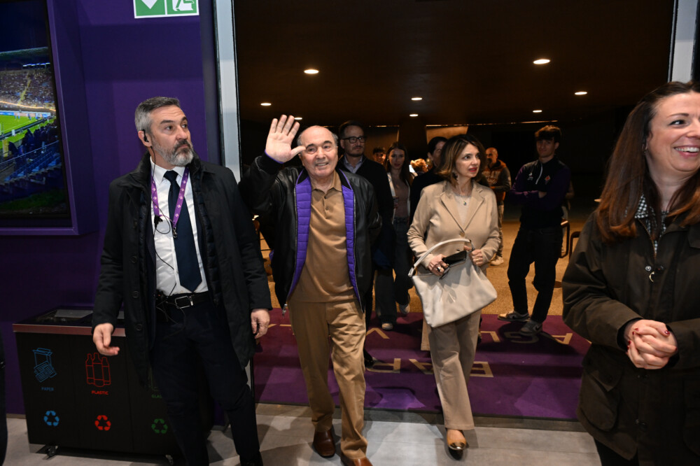 Rocco Commisso e Catherine al Viola Park