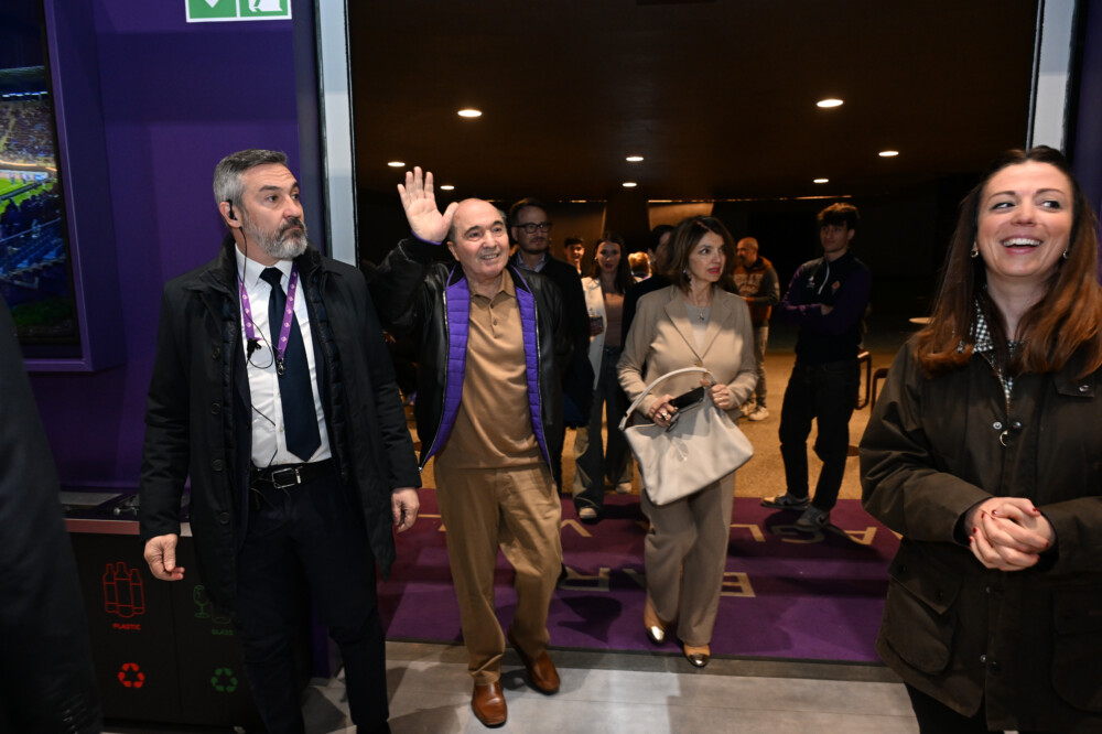 Rocco Commisso e Catherine al Viola Park